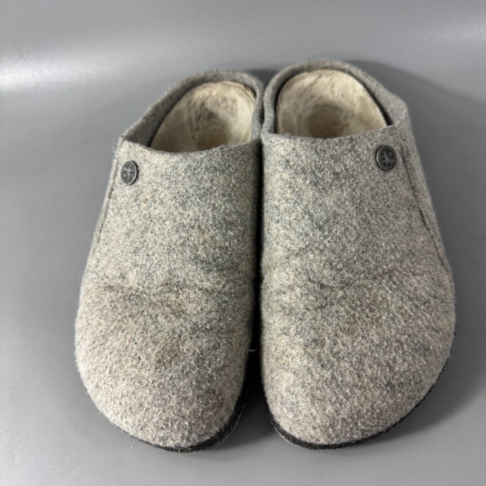 Birkenstock Zermatt Shearling Wool Felt, Light Gray, Size 39 - Picture 6 of 15